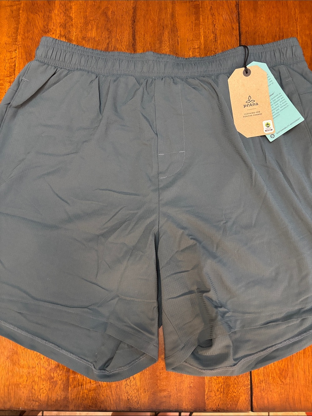 Prana Men's Slate Athletic Shorts in Blue-Gray